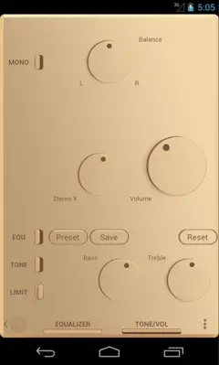 Poweramp Champagne Gold Skin android App screenshot 2