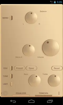 Poweramp Champagne Gold Skin android App screenshot 4